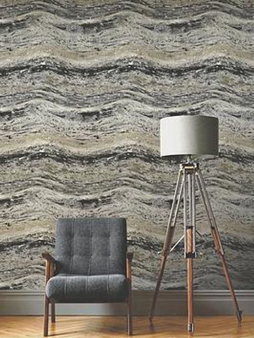 Rasch Onyx Wallpaper - Stone