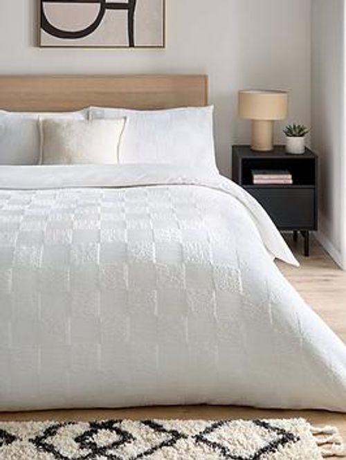 Very Home Textured Grid Duvet...