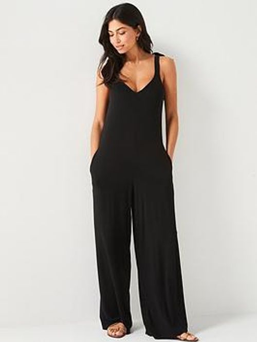 Everyday Tie Shoulder Jumpsuit