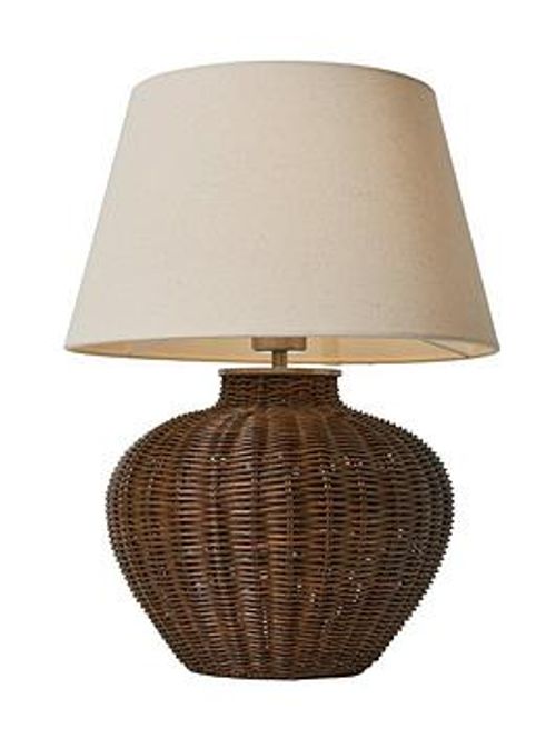 Very Home Wicker Table Lamp