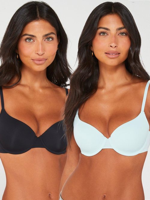 DORINA Jovie Pack of 2 Underwired Light Padded Demi Bra