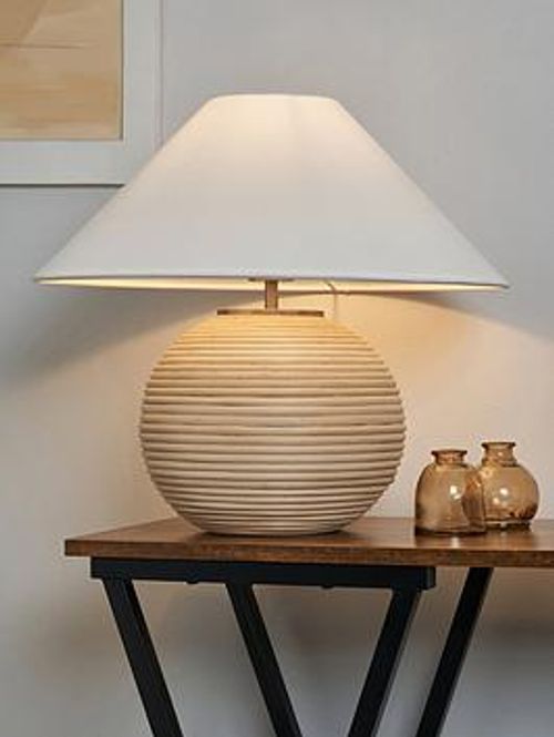 Very Home Rattan Table Lamp