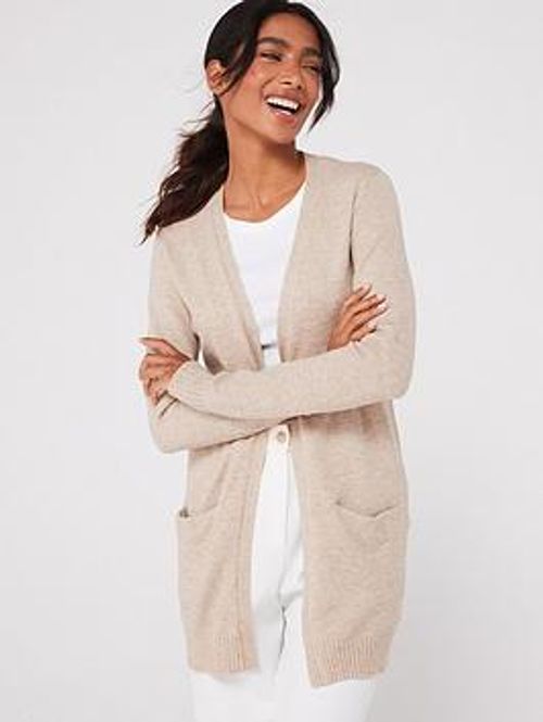 Vila Long Cardigan - Natural