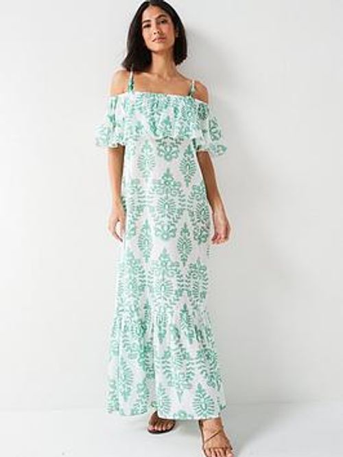 V By Very Green Floral Maxi...