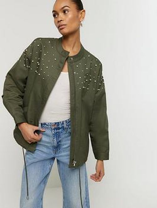 River Island Detail Bomber...