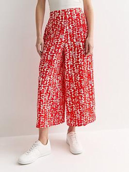 New Look Red Abstract Print...