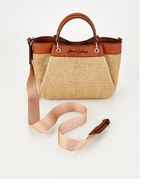 Armani Exchange Raffia Tote...