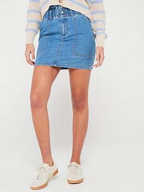 Only Denim Cargo Mini Skirt -...