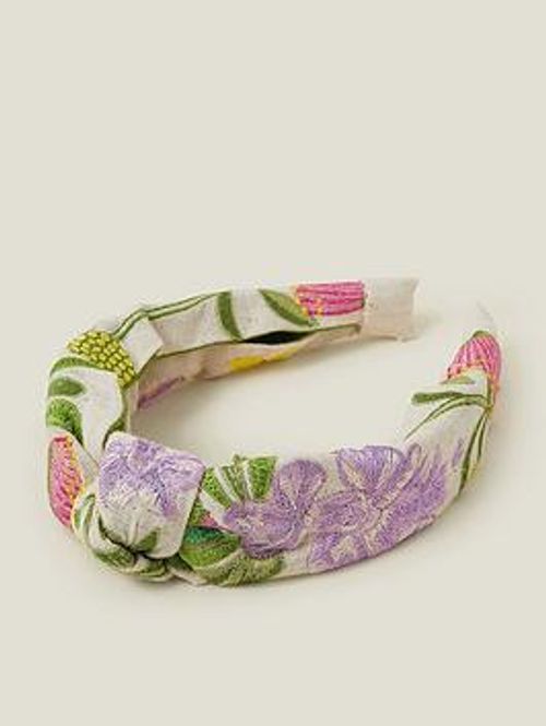 Accessorize Floral Emb Knot...