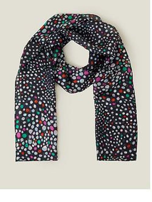 Accessorize Spotty Silk Scarf