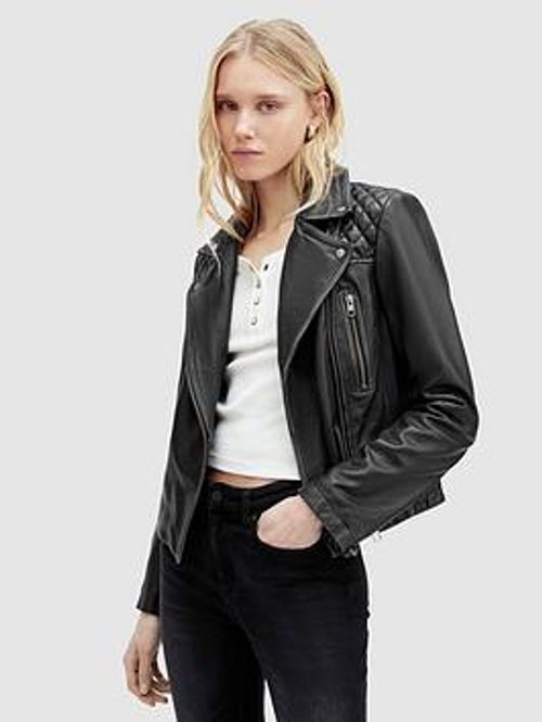 Allsaints Cargo Leather Biker...