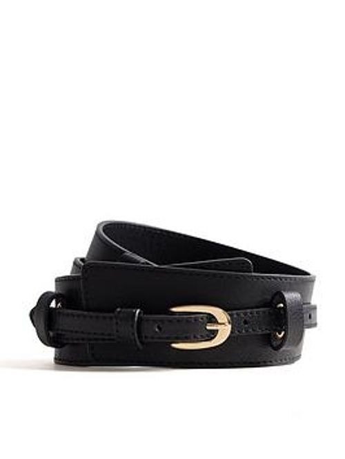 Mint Velvet Black Waist Belt