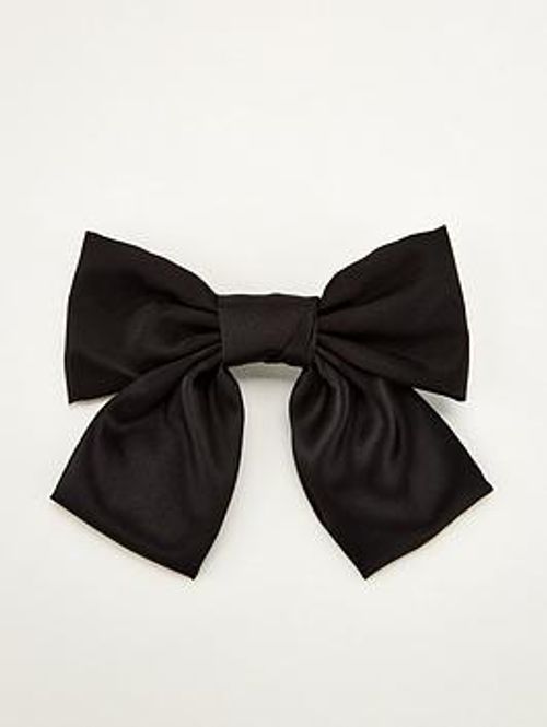 Pieces Bow Hair Clip - Black