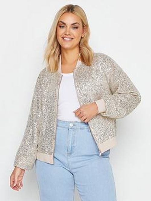 Yours Curve Sequin Bomber...