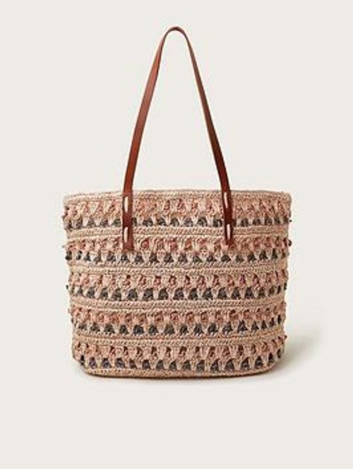 Monsoon Tonal Raffia Shopper...