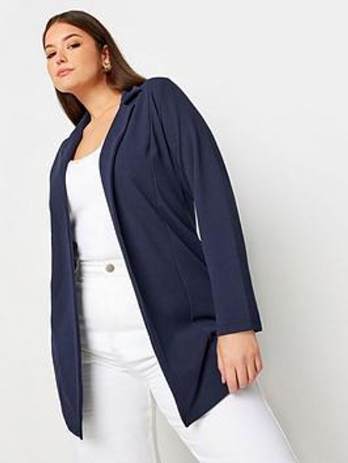 Yours Curve Navy Blazer