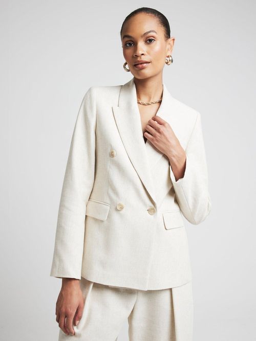 River Island Linen Blazer -...