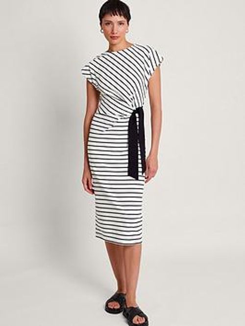 Monsoon Sanya Stripe Tie Dress