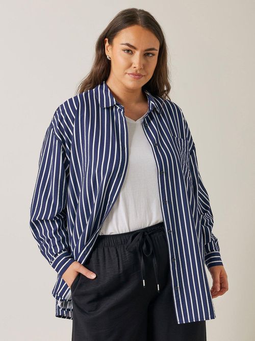 Evans Stripe Girlfriend Shirt