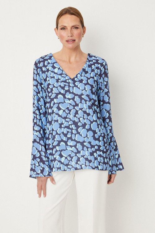 Womens Tall Blue Animal Print...