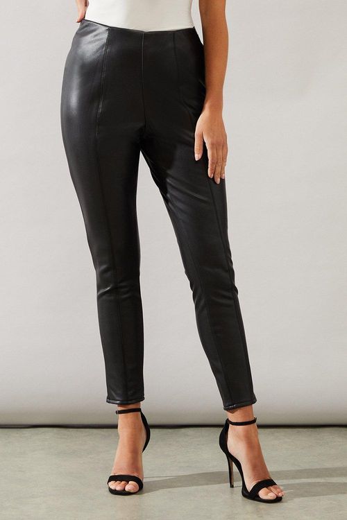 Womens Petite Faux Leather Leggings, £15.00