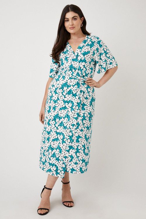 Womens Curve Green Floral...