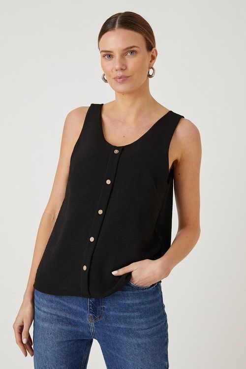 Womens Button Down Cami Top