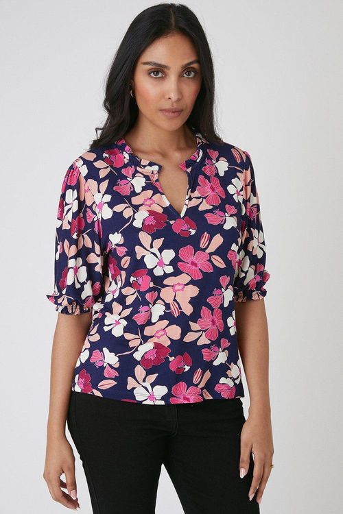 Womens Petite Navy Floral...