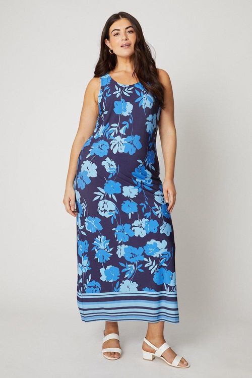 Womens Curve Blue Floral...