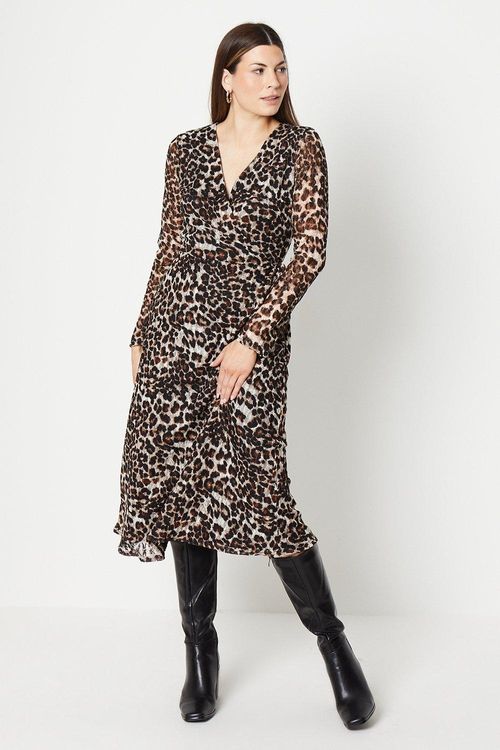 Womens Animal Print Lace Wrap...