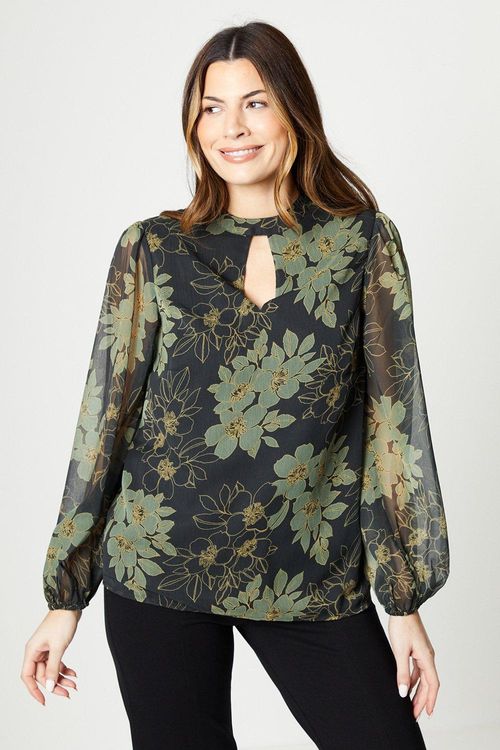 Womens Volume Sleeve Blouse