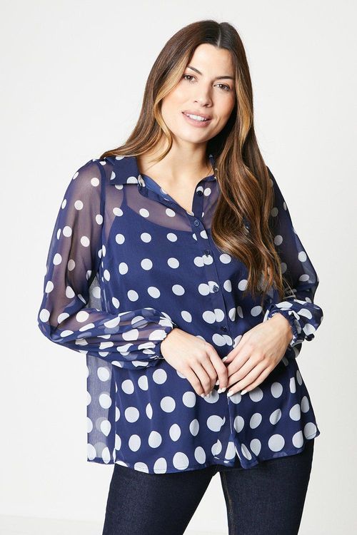 Womens Spot Print Shirt