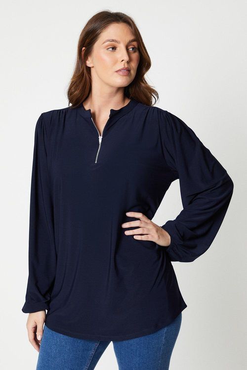 Womens Tall Ity Zip Shirt