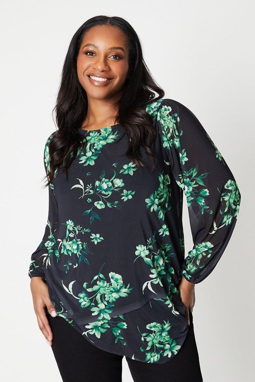 Womens Curve Floral Print...