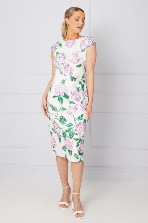 Womens Occasion Floral Scuba...