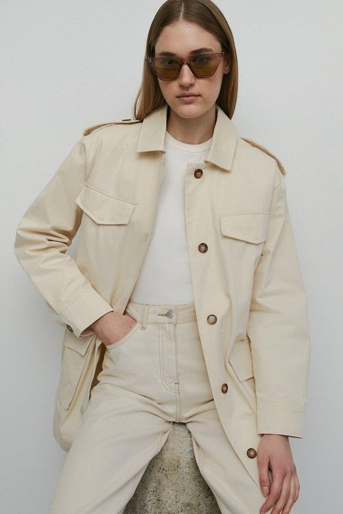 Womens Cotton Utility Jacket...