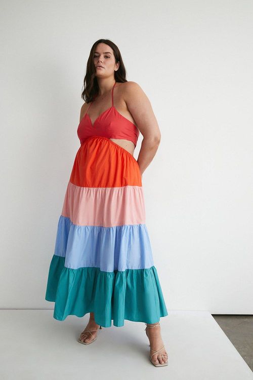 Womens Plus Size Rainbow...