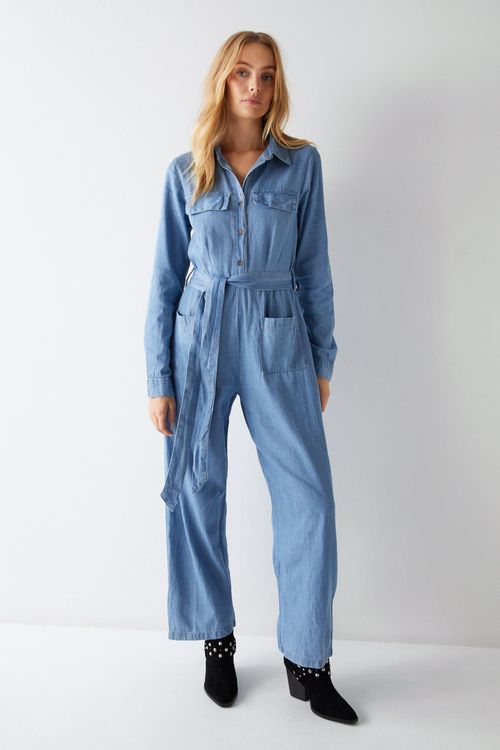 Womens Denim Boiler Suit -...