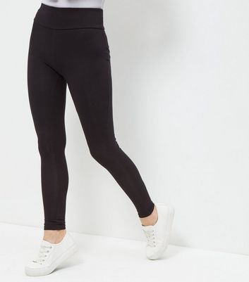 Petite Black High Waisted Leggings New 