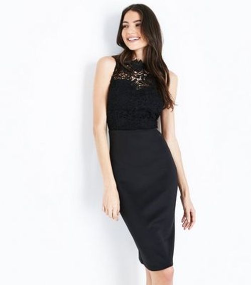 Black Ruched Halter Neck Midi Dress – AX Paris