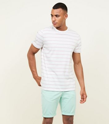 Men's Mint Green Chino Shorts New Look 