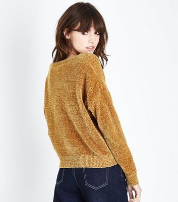 Mustard jumper top new look