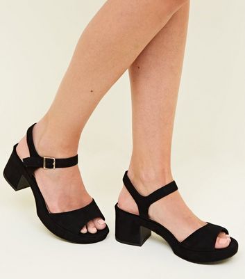 wide fit peep toe sandals