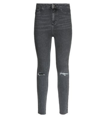 High Waist Skinny Ripped Hallie Jeans 