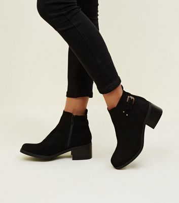 new look girls black boots