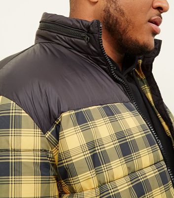 plus size yellow puffer jacket