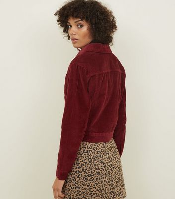 Burgundy Corduroy Jacket New Look 