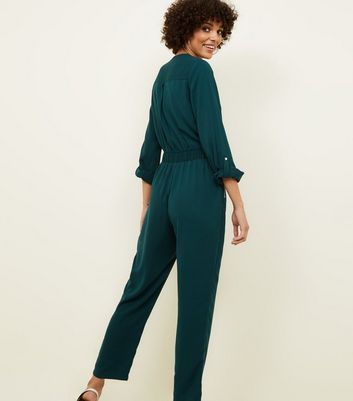 jumpsuit dark green