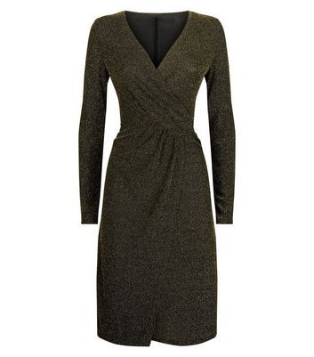 new look blue glitter dress