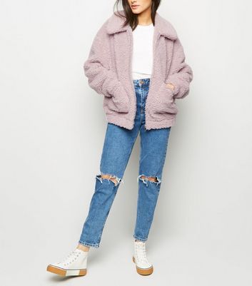 new look teddy borg jacket